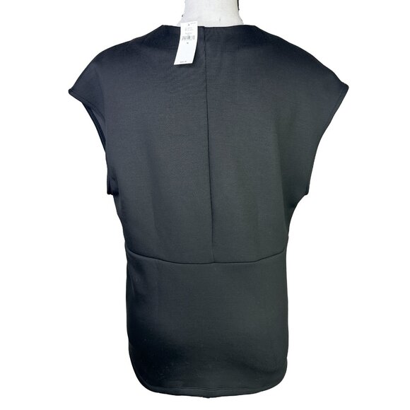 NWT Banana Republic V Neck Pleated Scuba Top - Picture 3 of 4